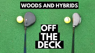 HOW TO HIT FAIRWAY WOODS AND HYBRIDS OFF THE GROUND! - NEVER top your woods AGAIN!