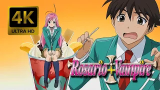 Rosario to Vampire Opening |Creditless| [4K 60FPS AI Remastered]