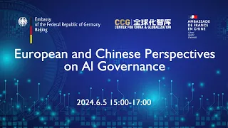 Europe and Chinese Perspectives on AI Governance