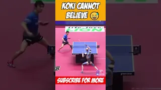 Koki Niwa left in Disbelief! 😱😅 #shorts #tabletennis