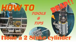 How to Hone a 2 stroke cylinder. Tips tools and tricks to get the job done right.