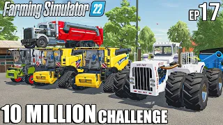 I STARTED A LARGE SCALE HARVEST OPERATION ($1,000,000 PROFIT) | Farming Simulator 22