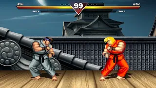 RYU VS KEN - HIGH LEVEL INSANE FIGHT!