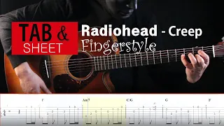 Creep  Fingerstyle Guitar Cover + TAB  [라디오헤드 크립] - Radiohead