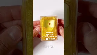 유튜브 골드 버튼 🏆 말랑이 만들기 - DIY YouTube Gold Play Button with nano tape #유튜브크리에이터어워즈