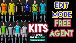 PES 2021 Edit Mode Free Agent Kits Season 2023