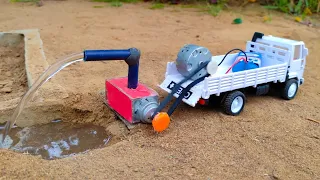 How to make water pump tractor science project - @Santroyce