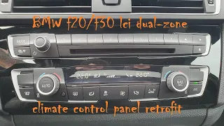 BMW f20 f30 dual-zone climate control panel retrofit ihka3 lci