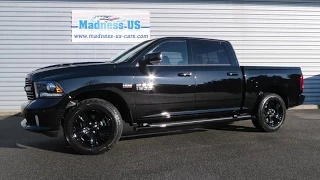 Ram 1500 Crew Cab Sport 4x4 2017 Black Madness