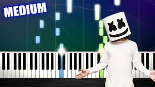 Marshmello ft. Bastille - Happier - Piano Tutorial (MEDIUM) by PlutaX