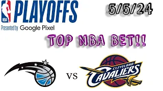 TOP NBA Betting Pick and Analysis Game 7 Orlando Magic at Cleveland Cavaliers. May 5, 2024