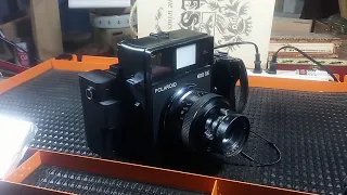 My instant back magnum opus- the Polaroid 600se to Instax Wide back!
