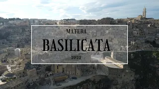 Matera a city carved in stone - Basilicata - Italy 4K - Dron - aerial view