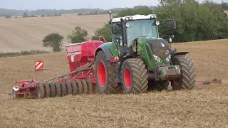 Evening Seed Drilling OSR with Fendt 828 & Horsch Drill