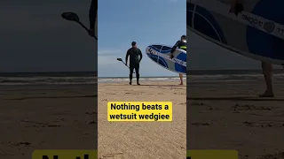 Wetsuit Wedgie. 🤣🤣🤣🤣 #fypシ #surf #surfing #wetsuit #paddleboard #fyp #shorts #short #sea #beach