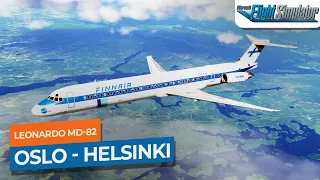 [MSFS] Oslo to Helsinki Vantaa - Leonardo MD-82 Finnair｜Drawyah