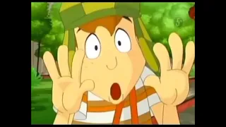 el chavo empuja a ñoño con soundtrack triste.