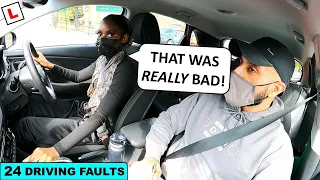 How NOT To Pass Your Driving Test | 24 FAULTS