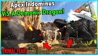 TAKING ON DEMON DINOS WITH MY INDOMINUS AND EXPLORING OLYMPUS!! || ARK PRIMAL FEAR EP 20!