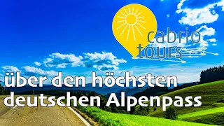 Cabrio fahren von Füssen nach Lindau über den Riedbergpass