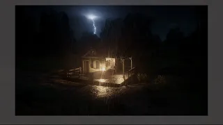 Thunderstorm At Stillwater Cabin | RDR2 ASMR