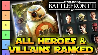 Ranking all heroes and villains from worse to best in battlefront 2 | 2022