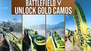 Battlefield 5: HOW TO GET GOLD CAMO GUNS! | Battlefield 5 How to complete Mastery Assignments!