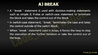 Jumping Statements in C Ep -14    #break #continue #jumpingstatements #basic_c #enjoylearning  #jump