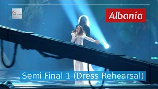 Albania Eurovision 2017 - World (Semi Final 1 Dress Rehearsal, Live in 4K) - Lindita