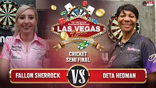 Fallon Sherrock vs Deta Hedman | Cricket Semi Final | Las Vegas Open