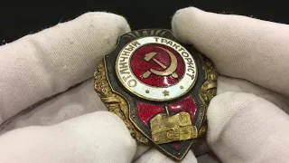 Знаки СССР ОТЛИЧНЫЙ ТРАКТОРИСТ