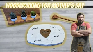 Gift Ideas for Mother's Day - 3 great Woodworking Projects