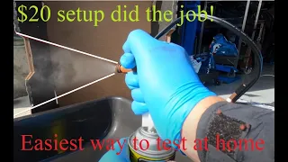 Fuel injectors leak test  for Mercedes M112  engine DIY