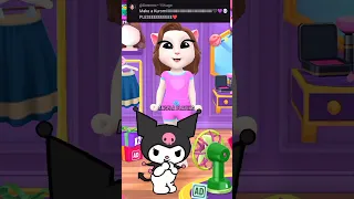 Kuromi Makeover My Talking Angela 2 #angelaplaying #shorts #short #trending #game #viral #kuromi