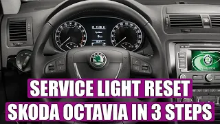 How to reset service light / oil service Skoda Octavia 2009 – 2013 in 3 steps