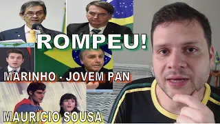 Atacou Bolsonaro em carta / Marinho na TV Jovem Pan / Jogador Mauricio Souza e o novo Superman