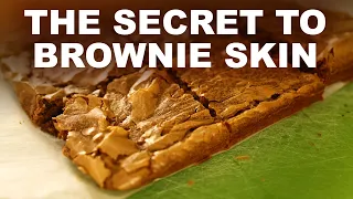 How to give brownies a smooth, glossy top