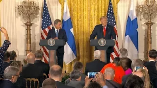 President Trump Full News Conference With Finnish President Sauli Niinistö