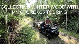 COLLECTING WINTER WOOD WITH MY CFORE 625 TOURING