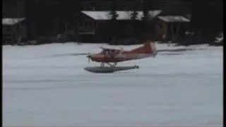 Floatplane Takeoff From Ice