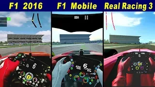 F1 2016 vs F1 Mobile Racing vs Real Racing 3 @ Hockenheimring