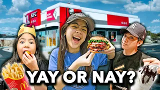 TRYING FAST-FOOD VIRAL HACKS | Ranz and Niana