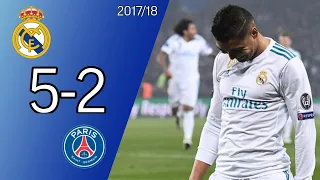 Real Madrid 5:2 PSG | Cl 2017/18 | Full Highlights