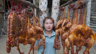 Lieu sell smoked chicken successfully, harvest cassava and take care of pigs | Free Life (ep169)