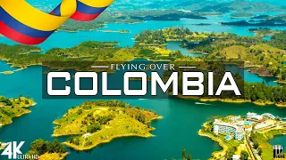 FLYING OVER COLOMBIA (4K UHD) - Relaxing Music Along With Beautiful Nature Videos - 4K Video HD