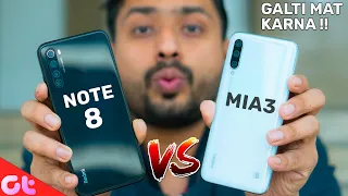 Redmi Note 8 vs Mi A3 Full Comparison | GALTI MAT KARNA | GT Hindi