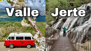 Las MEJORES CASCADAS que VISTO VALLE DEL JERTE en FLOR CACERES EXTREMADURA ESPAÑA RUTA en FURGONETA