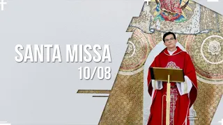 Santa Missa AO VIVO | UM MÊS COM A SAGRADA FAMÍLIA | PADRE REGINALDO MANZOTTI | 10.08.2021