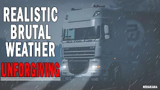 Realistic Brutal Weather Unforgiving V6.1 | ETS2 Mods v1.40