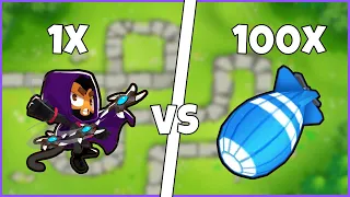 All Tier 5 Boomerang VS 100x MOABS! - Bloons TD 6